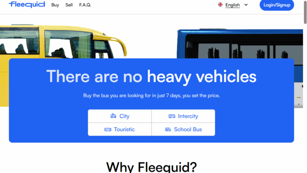 Fleequid, primeiro marketplace digital de ônibus. Economia Circular e Recommerce