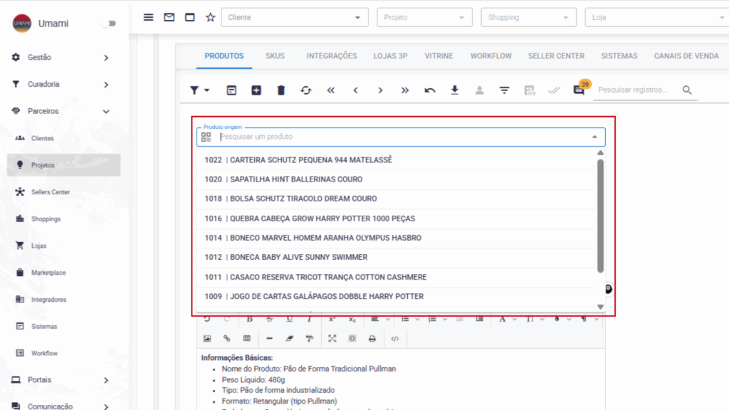 Campo de consulta para validar informações duplicadas na Umami
